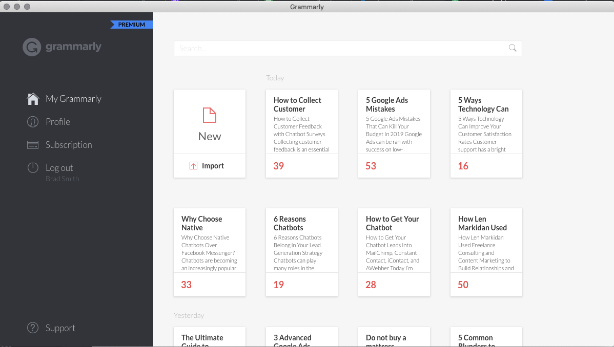 free grammarly for mac