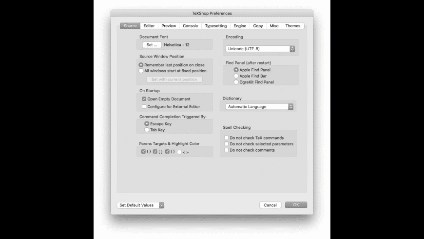 latex mac download texshop